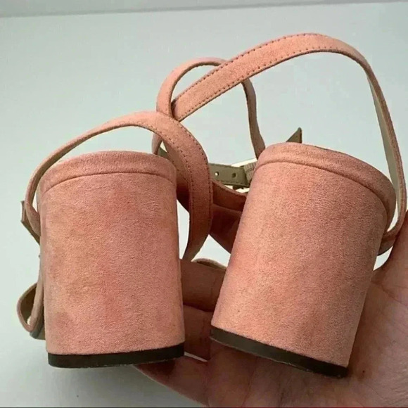 Charles Charles David heels size 8 pink faux suede - Picture 9 of 15
